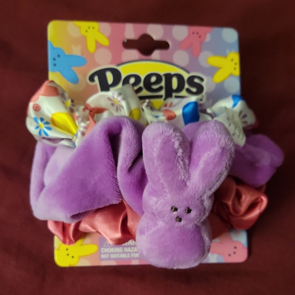 NWT: 3 Peeps Hair Scrunchies